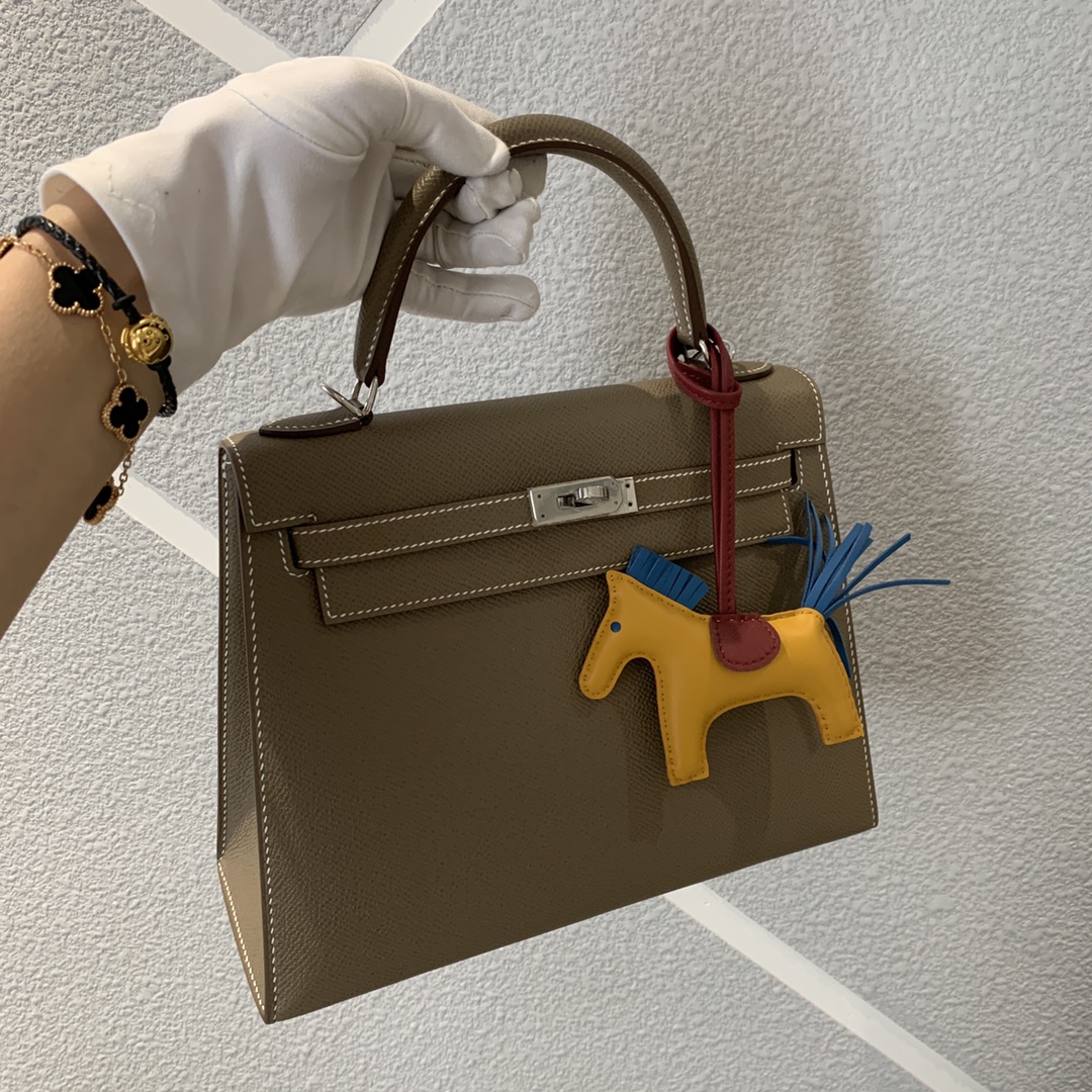 에르메스 켈리백25 에토프 은장 앱송